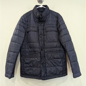 Louis Feraud Navy Blue Quilted Puffy Jacket Size Large